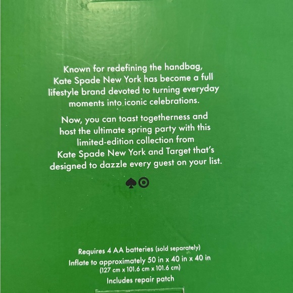 Kate Spade Red Strawberry Inflatable Pool Decor - Picture 6 of 6